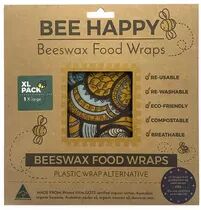 Bee Happy Beeswax Food Wraps - 1 x Extra Large