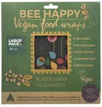 Bee Happy Vegan 2 pakk Large