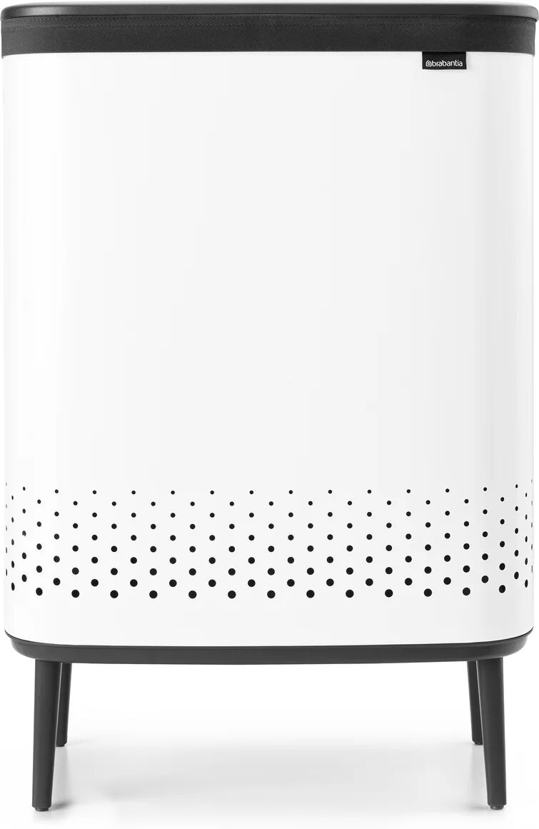 Brabantia Bo skittentøyskurv high 2x45 L Hvit