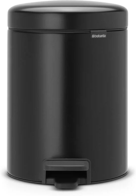 Brabantia New Icon pedalbøtte 5 liter matt black (sort)