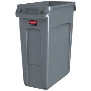 Papperskorg RUBBERMAID Slim Jim® 3541, 60L grå