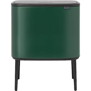 Brabantia Bo Touch Bin, Pine Green, 3 innerhinkar (3 x 11L)