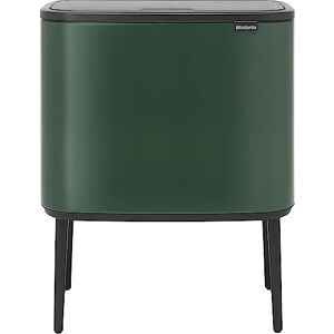 Brabantia Bo Touch Bin, Pine Green, 2 innerhinkar (11 + 23L)