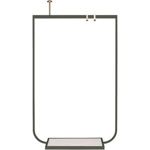 Asplund - Tati Coat Rack Small Carrara Marmor Green Khaki - Grön - Klädhängare