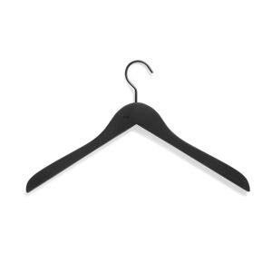 Hay - Soft Coat Hanger 4 Pcs, Slim Black - Svart - Klädhängare