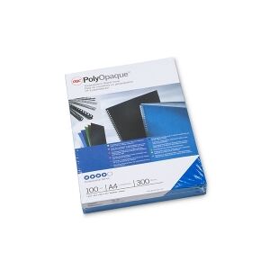 GBC IB386800 PolyOpaque Inbindningsomslag 300 mikron blå   100st