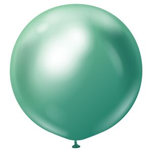 INCLUDERA Gröna Gigantiska Chrome Latexballonger Green 2-pack