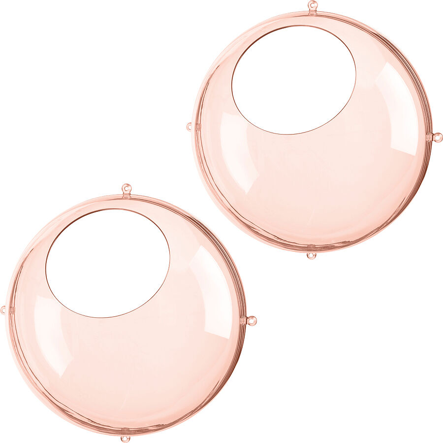 Koziol Orion Förvaringsbubbla  32 cm 2-pack Rose Quartz