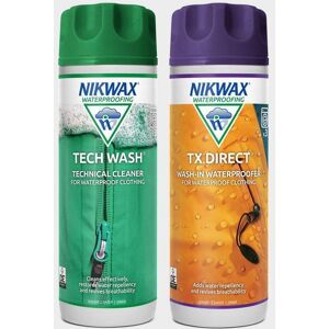 Nikwax Tech Wash And Tx Direct Twin Pack - 300Ml - One Size