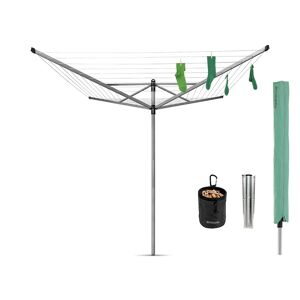 Brabantia 50m Lift-O-Matic Rotary Clothes Line with Accessories 187.0 H x 295.0 W x 295.0 D cm