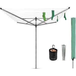 Brabantia 50m Lift-O-Matic Rotary Clothes Line with Accessories 187.0 H x 295.0 W x 295.0 D cm