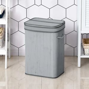 17 Stories Bamboo Laundry Bin gray 60.0 H x 40.0 W x 30.0 D cm