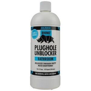 Kilrock RHINOBATH Rhino Bathroom Heavy-Duty Drain Unblocker 1 Litre