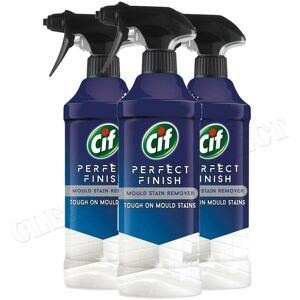 Cif Perfect Finish Mould Stain Remover x 3 Powerful cleaner with bleach 435 ml