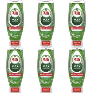 Fairy Max Power Original Washing Up Liquid, 660 ml (Pack of 6)