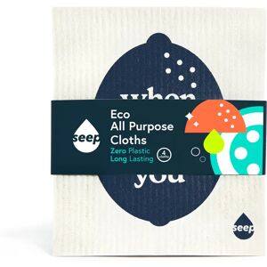 Seep Eco All-Purpose Sponge Cloths (4 pack)