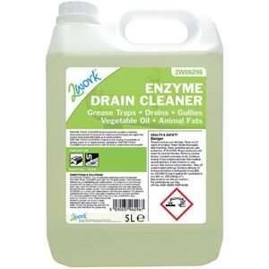 2Work Enzyme-Based Drain Cleaner 5 Litre Bulk Bottle 2W06296