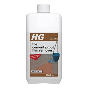HG Tile Cement Grout Film Remover, Tile Grout Remover & Cement Remover, Contact Cleaner for Grouting, Tile Adhesive Remover & Grout Stain Remover for Flagstones & Tiles - 1 Litre
