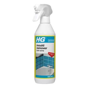 HG Mould Remover Foam Spray, Mould Spray & Mildew Cleaner, Removes Mould Stains From Walls, Tiles, Bathroom Seals & More - 500ml