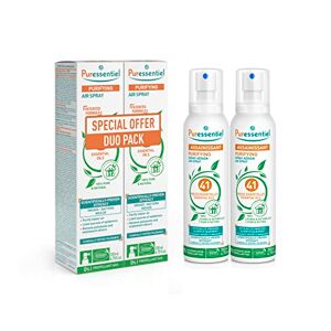 Puressentiel DUO Pack Purifying Air Spray 200 ml – 100% Natural Room Spray – Air Purifier – Air Freshener – Odour Eliminator– Organic Essential Oils – For Your Home, Car & Office – Lasts Over 6 Months