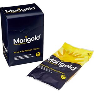 MARIGOLD GLOVES KITCHEN MEDIUM MEDIUM 6 PACK BUNDLE,Yellow