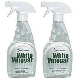 Care+ 2 X 500ML White Vinegar Cleaning Solution Limescale Glass Cleaner Stain Remover Trigger Spray Bottle