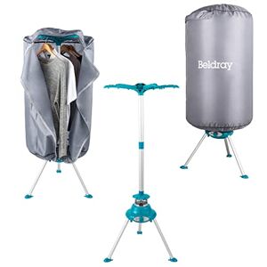 Beldray LA041258 Electric Heated Clothes Airer - 900/1000W Indoor Clothes Dryer, Quick Dry Hot Air Pod With Cover, Holds Up To 10kg Over 6 Arms, 6 Timed Heat Settings To Reduce Creases & Drying Time