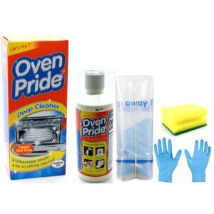 Topest Oven Cleaner (1X 500 ML Bottle) - Oven Pride Complete Oven Cleaning Kit with Large Strong Bag for Rack, Instructions and Safety Gloves Included- Bundled with Scrubbing Sponge