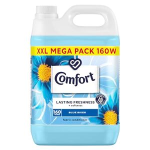 Comfort Blue Skies Fabric Conditioner with Stay Fresh technology for 100 days of freshness + fragrance* 160 washes (4.8 L)