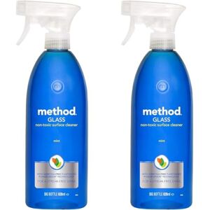 Method Glass Cleaner Spray, Mint, 828 ml (Pack of 2)