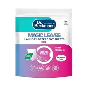 Dr. Beckmann MAGIC LEAVES Laundry Detergent Sheets BIO Convenient and pre-dosed laundry detergent sheets Dissolvable climate neutral and easy to use 25 sheets