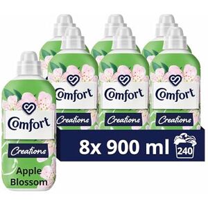 Comfort Creations Apple Blossom Fabric Conditioner with Stay Fresh technology for 100 days of freshness + fragrance* 8x 900 ml (240 washes)