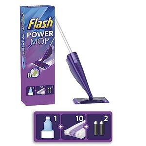 Flash Powermop Floor Cleaner Starter Kit, All-In-One Mopping System, Powered Deep Clean For Your Hard Floor Surfaces