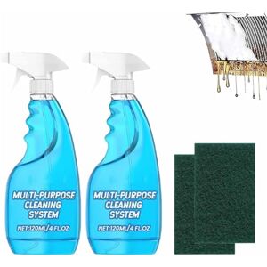 Qoobom Splash Spray, 120ml Splash Spray All Purpose Cleaner, Splash Foam Spray Oven Cleaner, Splash Spray Multi-Purpose Cleaning Systemm Splash Spray Foam Cleaner (2Pcs)