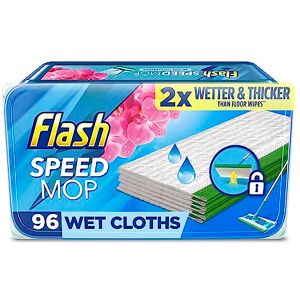 Flash Speedmop Wet Cloth Refills, Floor Cleaner, Wild Orchid, 24 Count (Pack of 4)