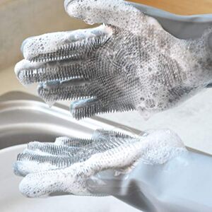 Neat Ideas Silicone Scrubby Gloves Multi Functional Kitchen, Car, Bathroom, Pet Care