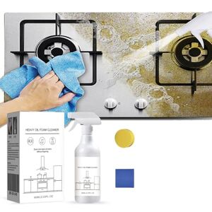 ZMNVIOSH Splash Foam Spray, Splash Foam Spray Tablets & Spray Bottle Oven Cleaner, 60ml Splash Foam Spray All Purpose Cleaner for Kitchen (1 Set)