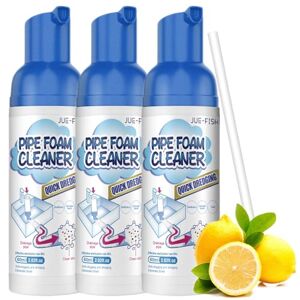 Generic Drain Cleaner, Foam Drain Cleaner, Powerful Pipe Dredging Agent, Drain Cleaner Foam, All-purpose Sink Drain Cleaner Foam for Kitchen Toilet (3 Pcs)