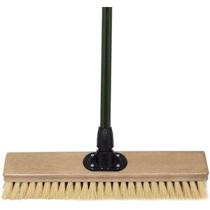 Charles Bentley Charnwood 18" Dual Fill Broom Garden Maintenance Wood Green