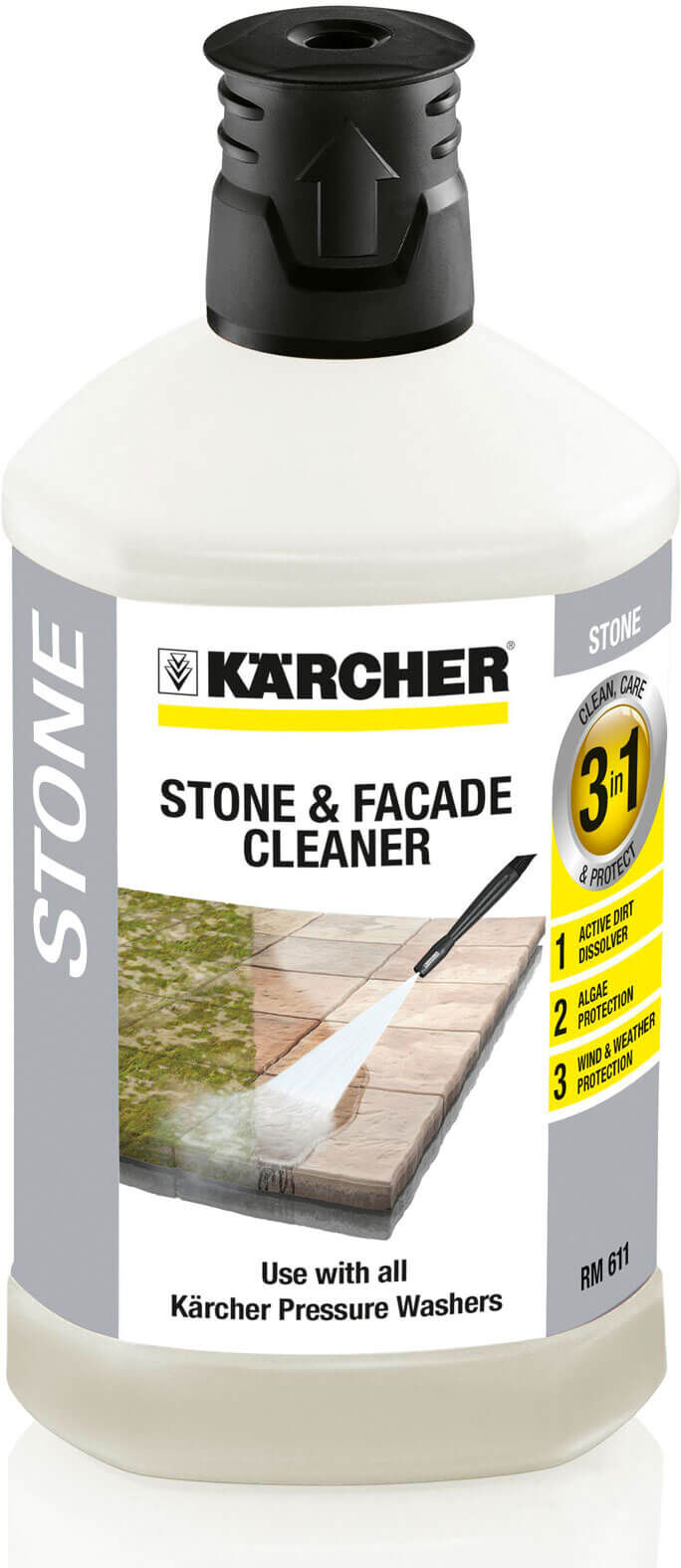 Karcher Home and Garden Karcher Multi Purpose Stone and Facade Plug n Clean Detergent 1l