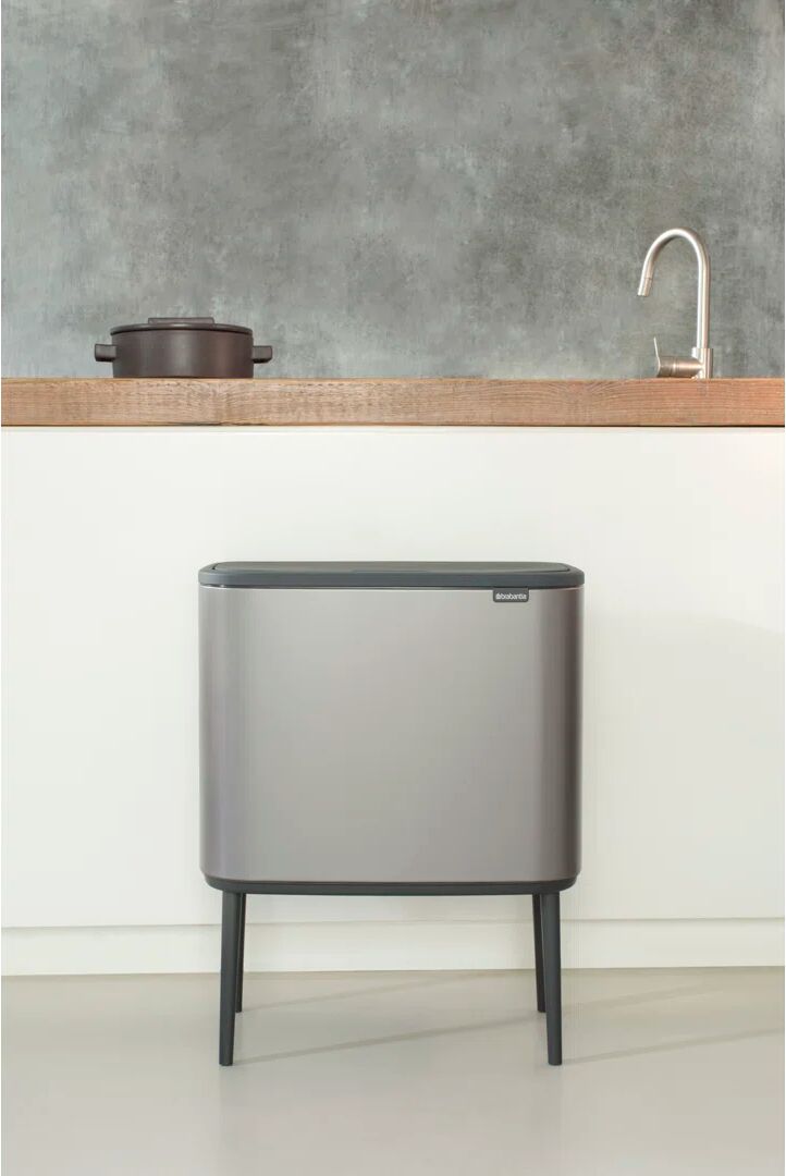 Brabantia Bo Touch Bin gray 68.0 H x 54.0 W x 31.5 D cm