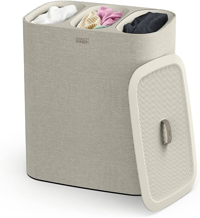 Joseph Joseph Tota Trio 90L Laundry Separation Basket - Ecru