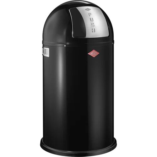 Wesco Pushboy 50 Litre Touch Top Rubbish Bin Wesco Colour: Black  - Size: 5cm H X 37cm W X 44cm D