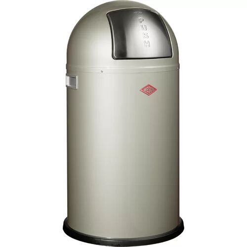 Wesco Pushboy 50 Litre Touch Top Rubbish Bin Wesco Colour: New Silver  - Size: 9cm H X 43cm W X 5cm D