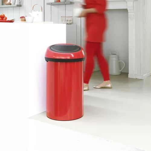 Brabantia 60 Litre Touch Top Rubbish Bin Brabantia Colour: Passion red  - Size: Extra Large