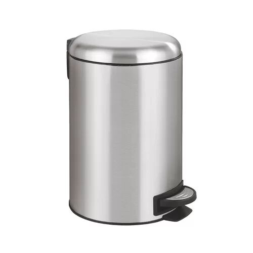 Symple Stuff Leman Stainless Steel 12 L Step On Rubbish Bin Symple Stuff Ausführung/Farbe: Matt brushed nickel  - Size: 40cm H X 11cm W X 11cm D