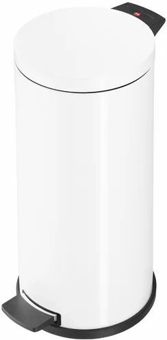 Hailo Stainless Steel 18 Litre Step On Rubbish Bin Hailo Colour: White  - Size: 97cm H X 115cm W X 57cm D