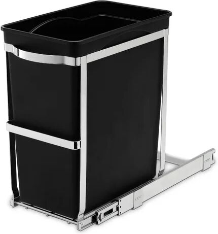 simplehuman 30 Litre Pull Out/Under Counter Rubbish Bin simplehuman  - Size: 16cm H X 138cm W X 62cm D