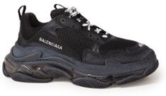 Balenciaga Triple S Sneaker mit Lederdetails Schwarz 36, 37, 38, 39, 40, 41