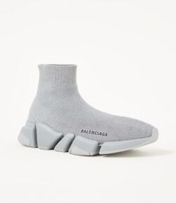 Balenciaga Speed 2.0 Sneaker mit Logo und Lurex Grau 37, 38, 39